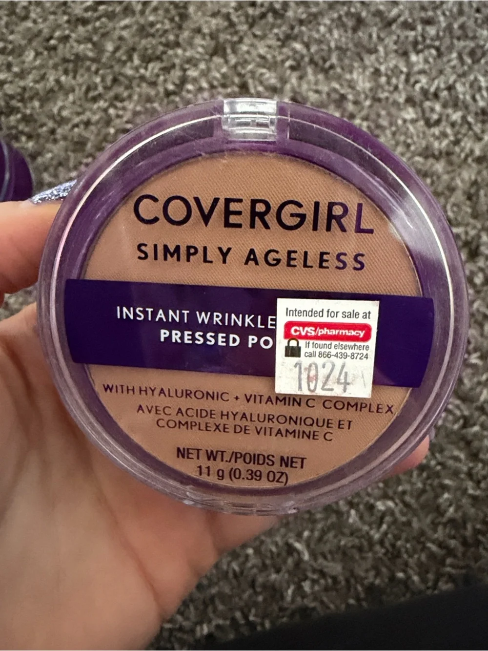 CoverGirl Simply Ageless Instant Wrinkle Pressed Powder - 255 Soft Honey